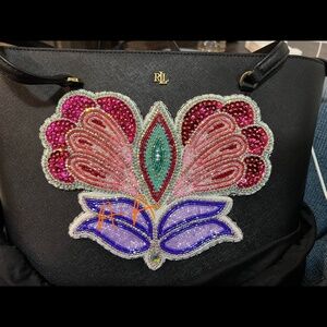 Ralph Lauren beaded purse large